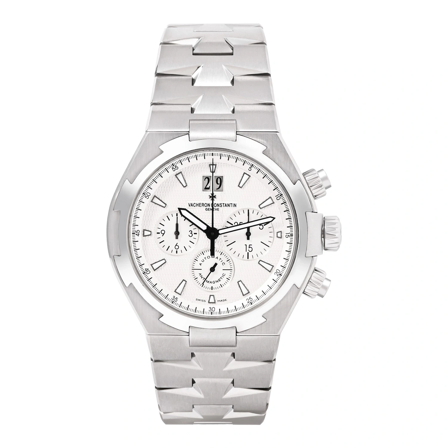 Overseas Chronograph White Dial